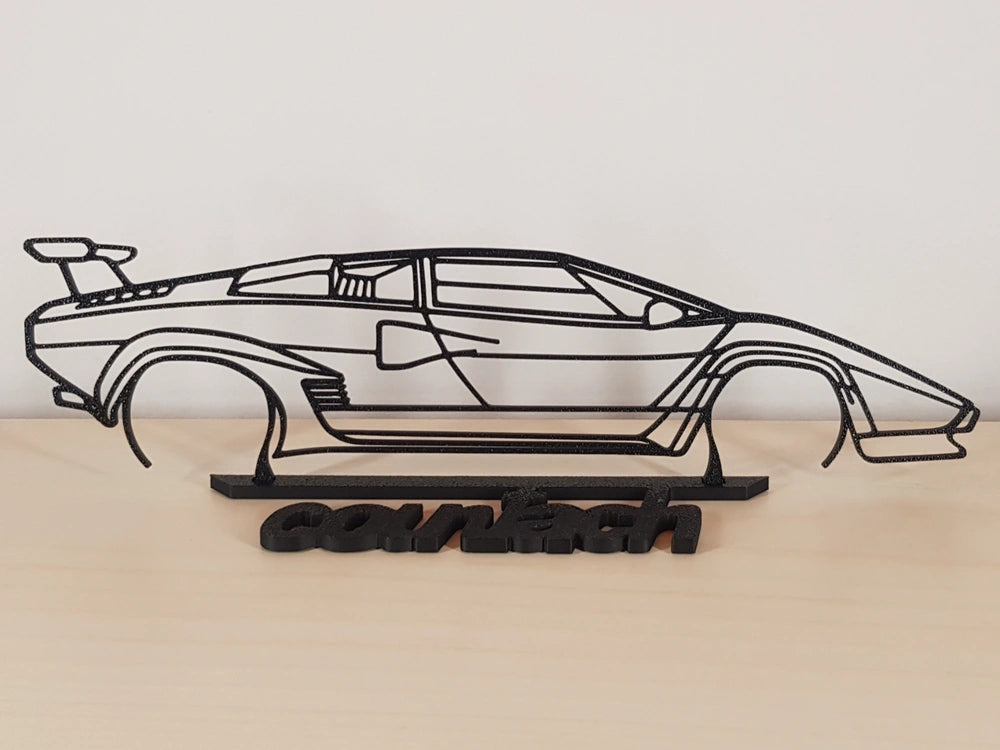 Lamborghini Countach | Silueta con Base