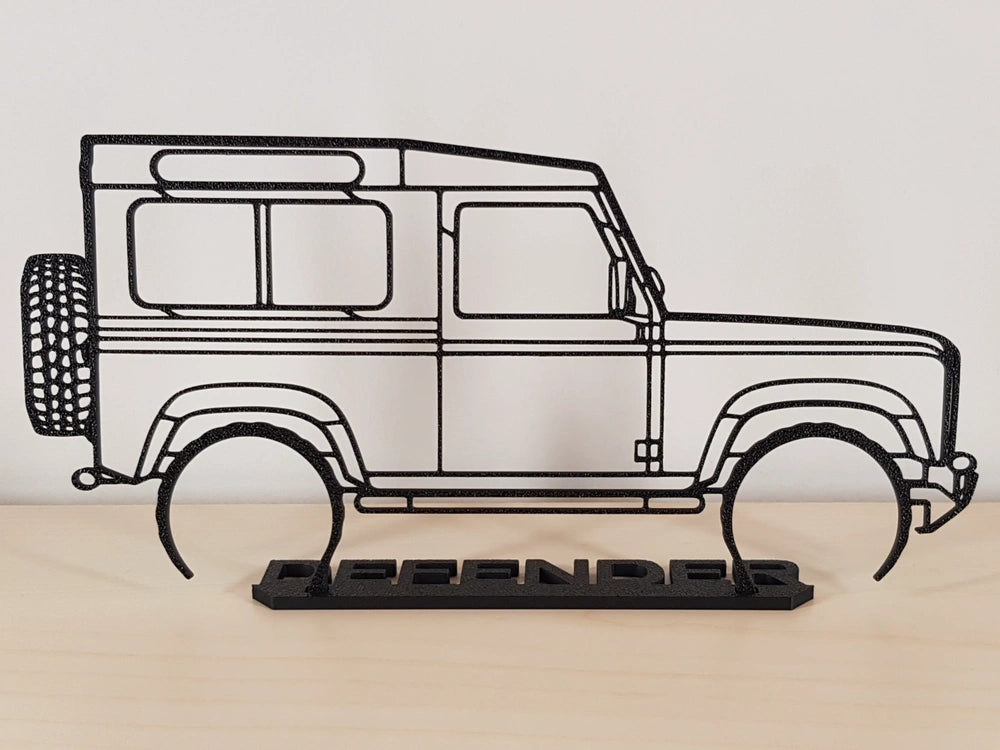 Land Rover Defender 90 | Silueta con Base